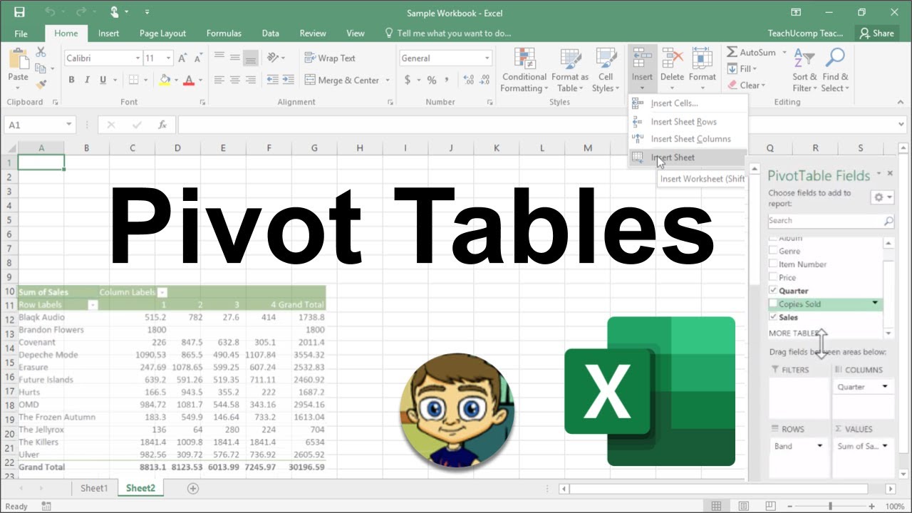 آموزش Pivot Table يا جدول محوری در اکسل (Excel)
